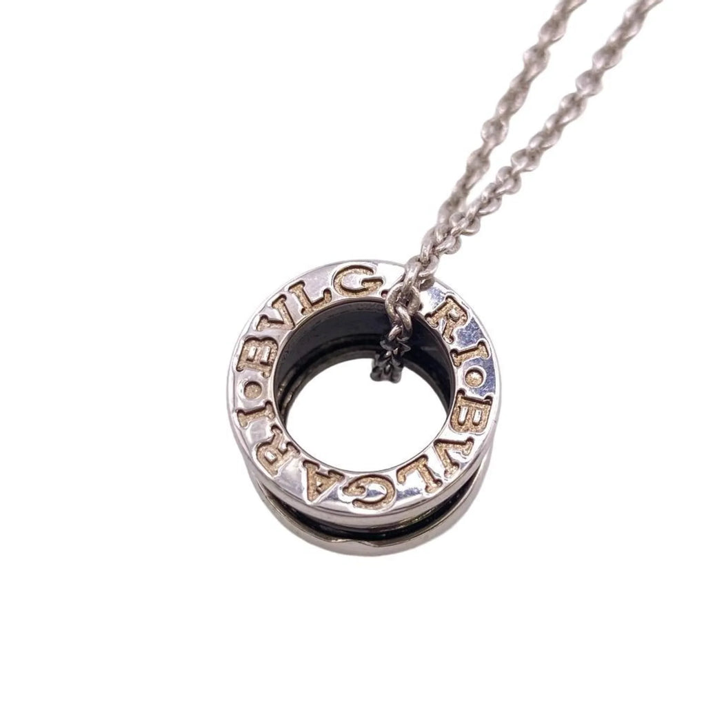 Zero One 925 Save the Children Charity Necklace Black Men's Women's Z0005229 (Fair). Pre-Owned BVLGARI B