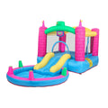 SalonMore Inflatable Bounce House with Blower,Pool & moisture Slide & Splash,Multi-color Tank