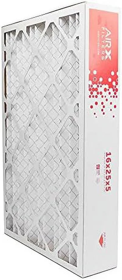 16X25x5 MERV 8 HV Furne Air Filter Replement For FC100A1029 CF200A1008 CF200D1625, Dust 2-Pk, Made In The