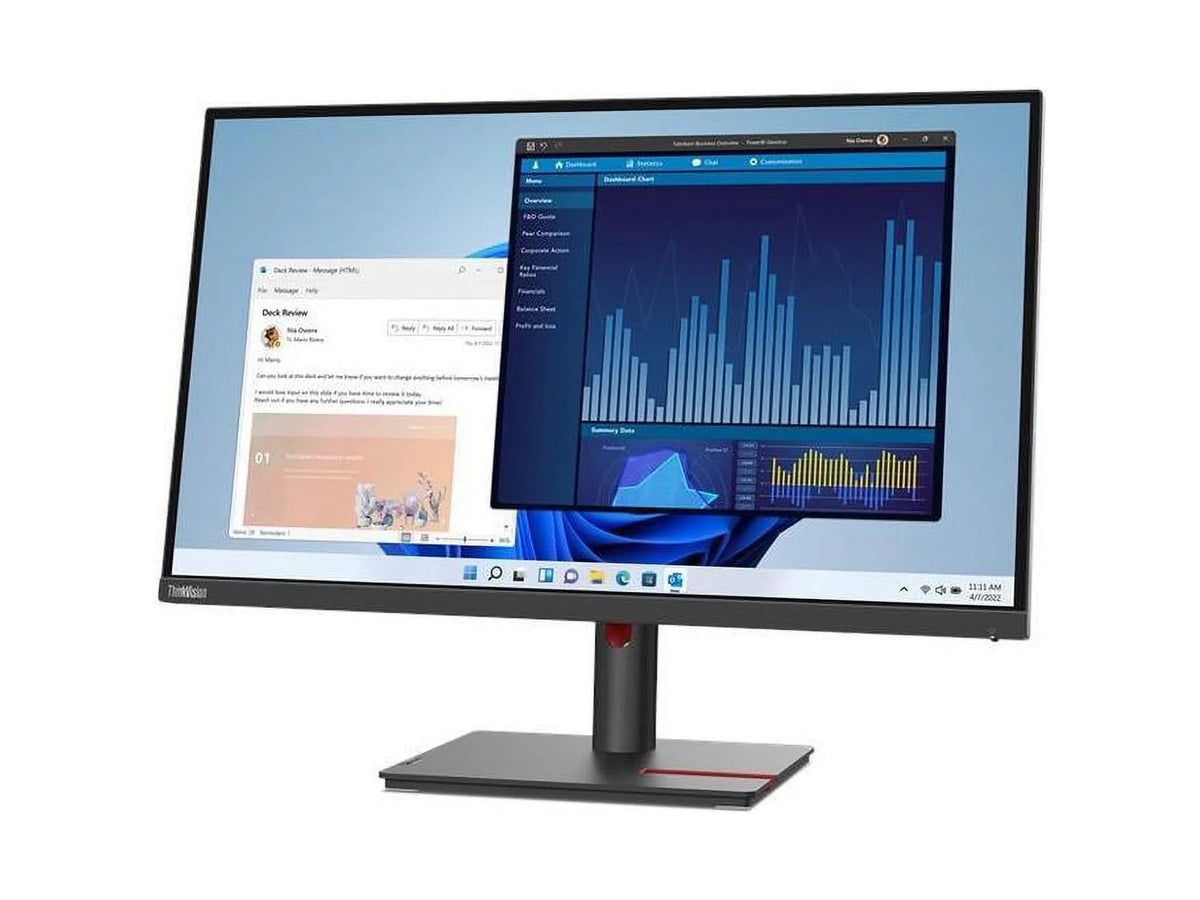 ThinkVision T27p-30 27" 4K UHD LCD Monitor - 16:9 - Black - 27" Class - In-plane Switching (IPS) Technology - 3840 x 2160 - 1.07 Billion Colors - 350 Nit - 4 ms - 60 Hz Refresh Rate -