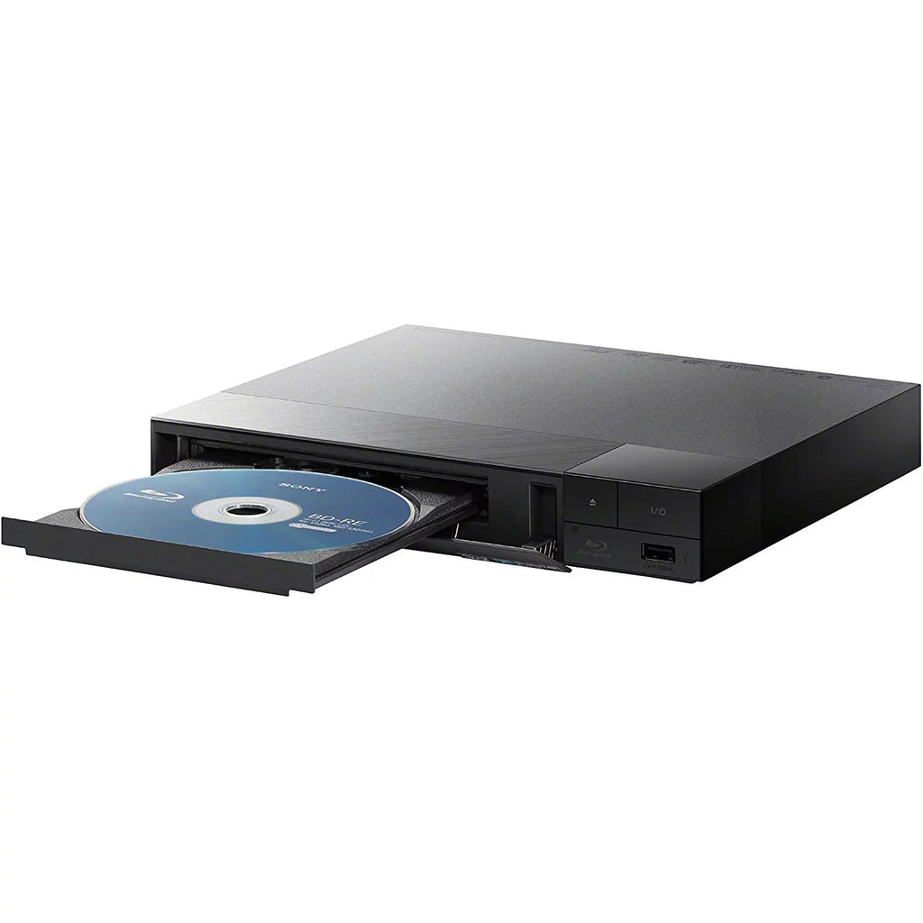 Streaming Blu-Ray Disc Player with WiFi - BDP-BX370 Bundle With Deco Gear 6 ft High Speed HDMI 2.0 Cable and Microfiber TV Screen Cloth