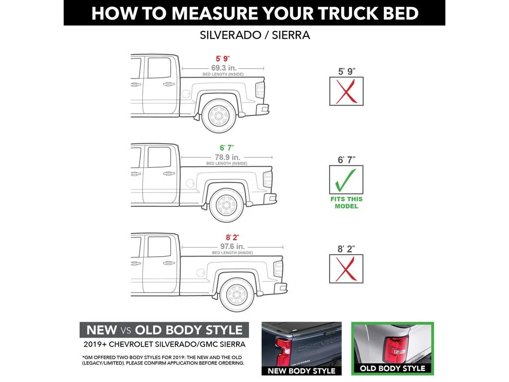 Extang by RealTruck Xceed Hard Folding Truck Bed Tonneau protector | 85465 | matching with 2007 - 2021  Tundra w/o rail system 6' 7" Bed (78.7")