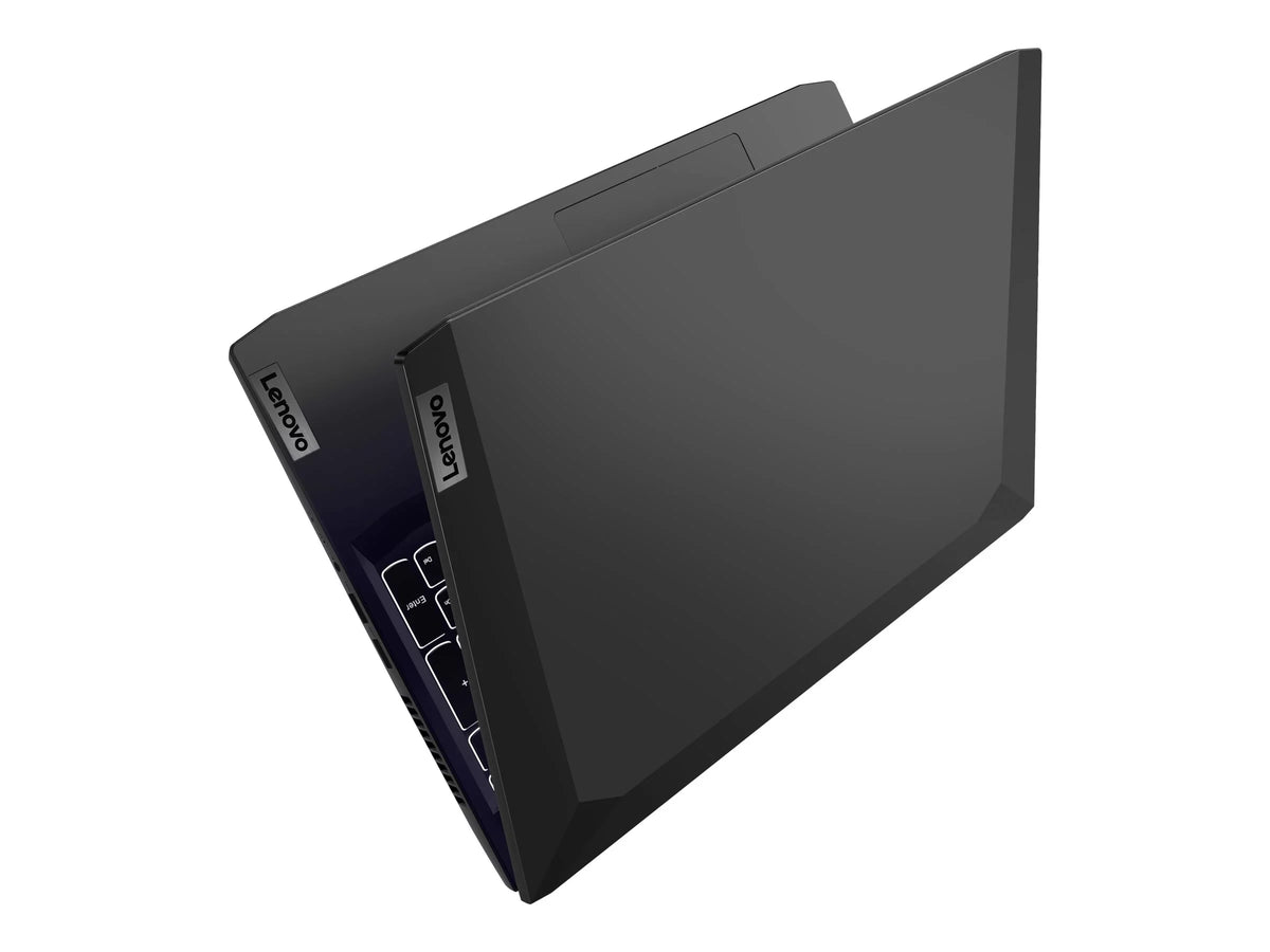 IdeaPad Gaming 3 15ACH6 82K2 - 180-degree hinge design - AMD Ryzen 5 5600H / 3.3 GHz - Win 11 Home - GF RTX 3050 Ti  - 8 GB RAM - 512 GB SSD NVMe, TLC - 15.6" IPS 1920 x 1080 (Full HD) @ 120 Hz - Wi-Fi 6 - shadow black - kbd: US