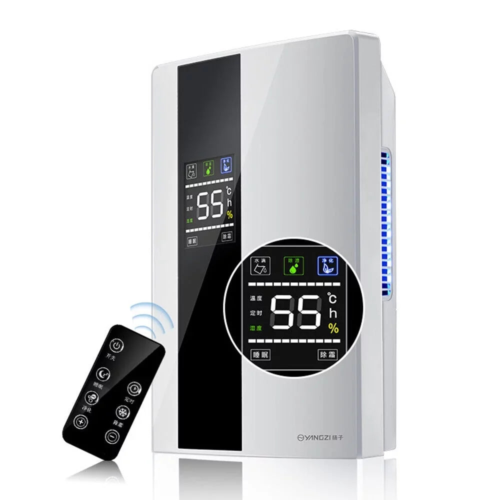 TOOL1SHOoo  Portable  2200ml Ultra Quiet Dehumidifier with LCD and Remote liquid Tank Dehumidifier