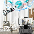 UNO1RC NM56208 RC Helicopter Quadcopter Mini Drone with 720P Camera for Kids - Blue