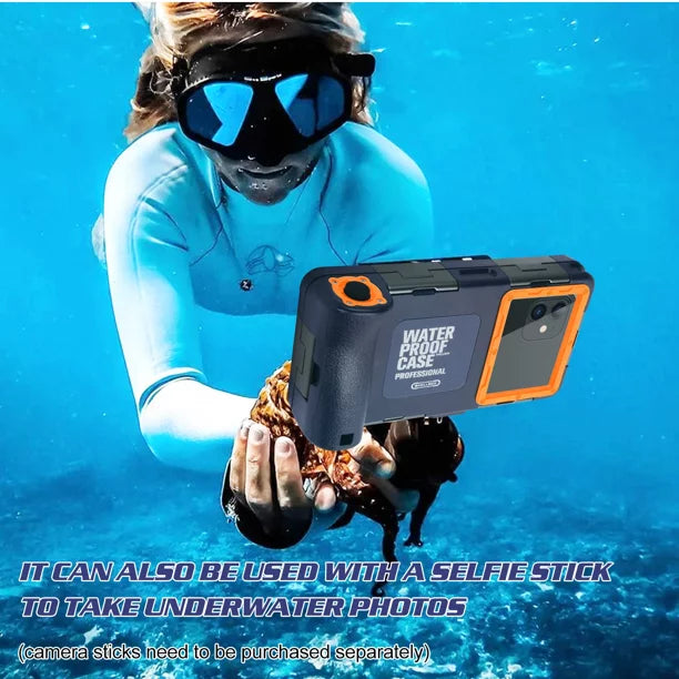 UrbanX Professional [15m/50ft] Swimming Diving Surfing Snorkeling Photo Video Waterproof Protective Case Underwater Housing for vivo Y72 5G And all Phones Up to 6.9 Inch LCD with Lanyard