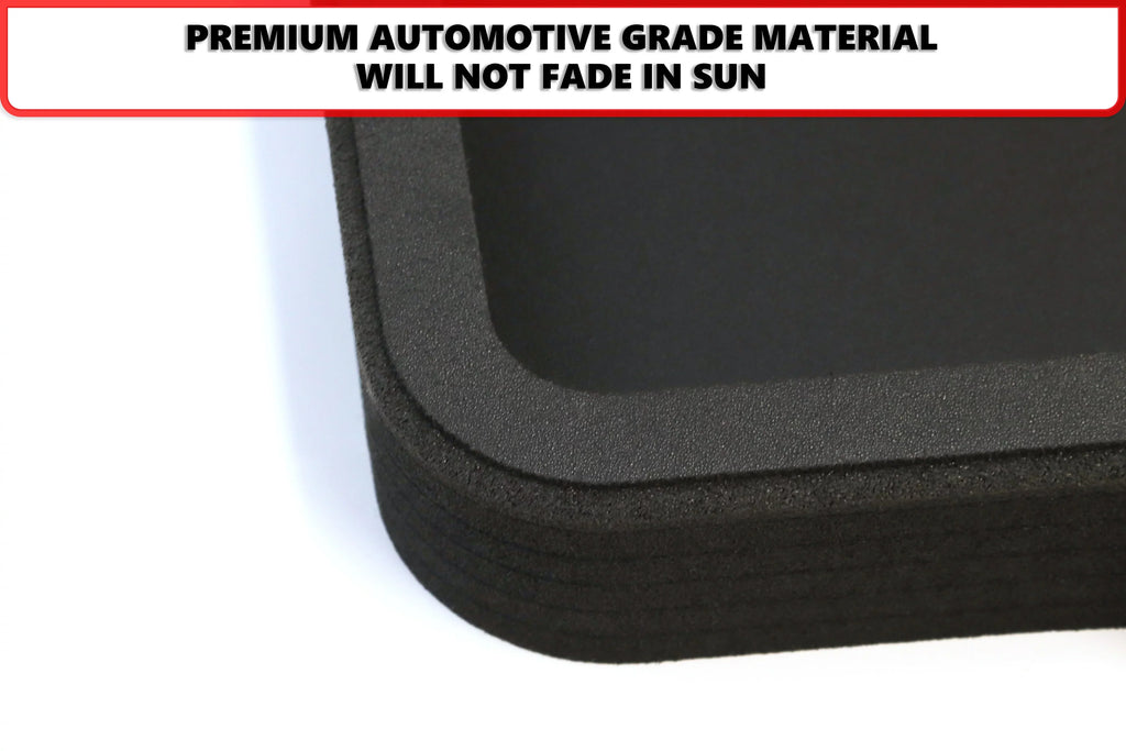 Red Hound Auto Cargo Trunk Mat Liner Tray Custom Fit Floor Black Foam suitable with Jeep Wrangler Unlimited 4-Door 2018-2019 (JL) Without Subwoofer - Anti-Rattle Waterproof Protector