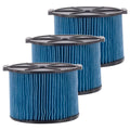 3 Pack VF3500 3-Layer Fine Dust Cartridge Filter Replacement Part 26643 appropriate with RIDGID 3-4.5 Gallon Wet & Dry Portable Vacuums