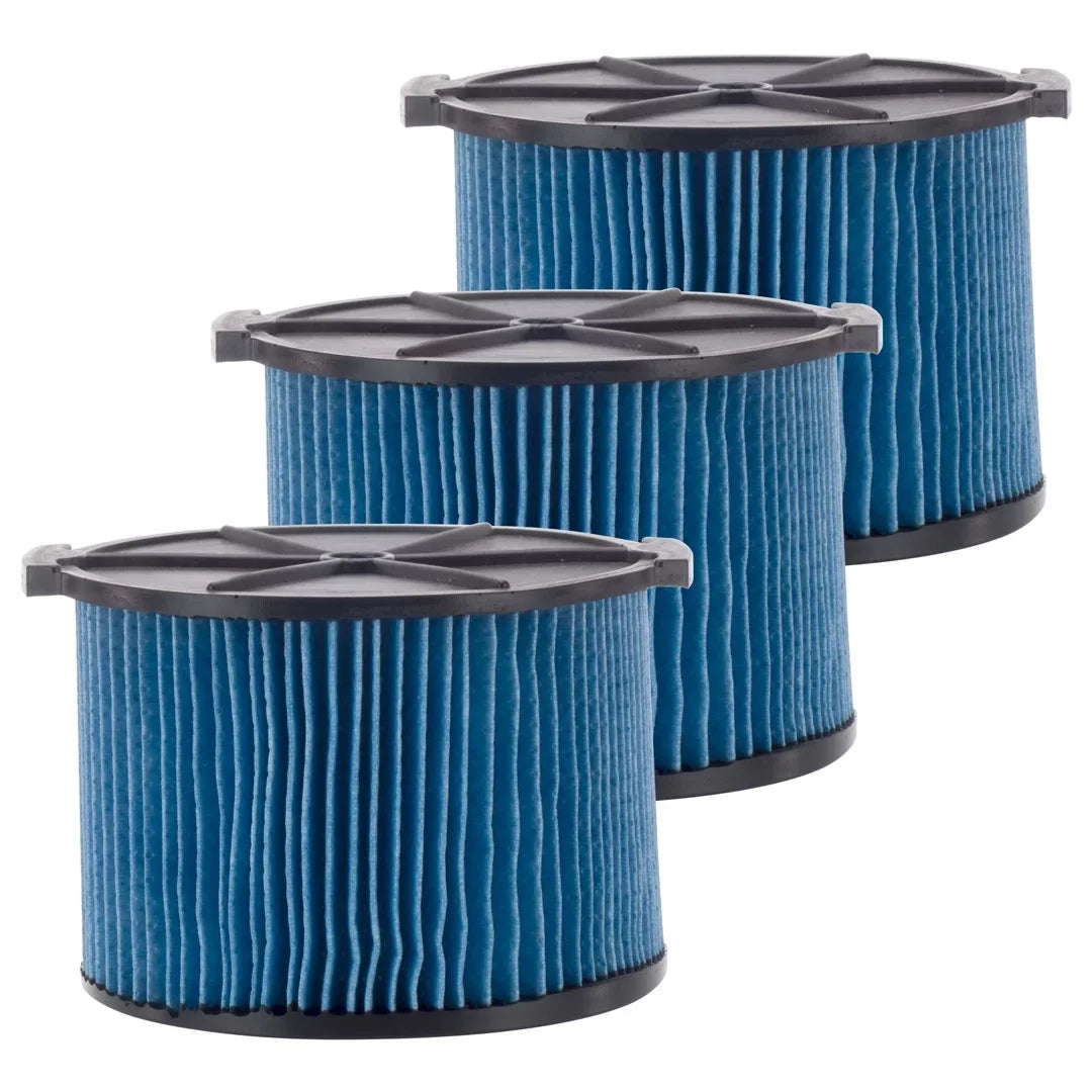 3 Pack VF3500 3-Layer Fine Dust Cartridge Filter Replacement Part 26643 appropriate with RIDGID 3-4.5 Gallon Wet & Dry Portable Vacuums