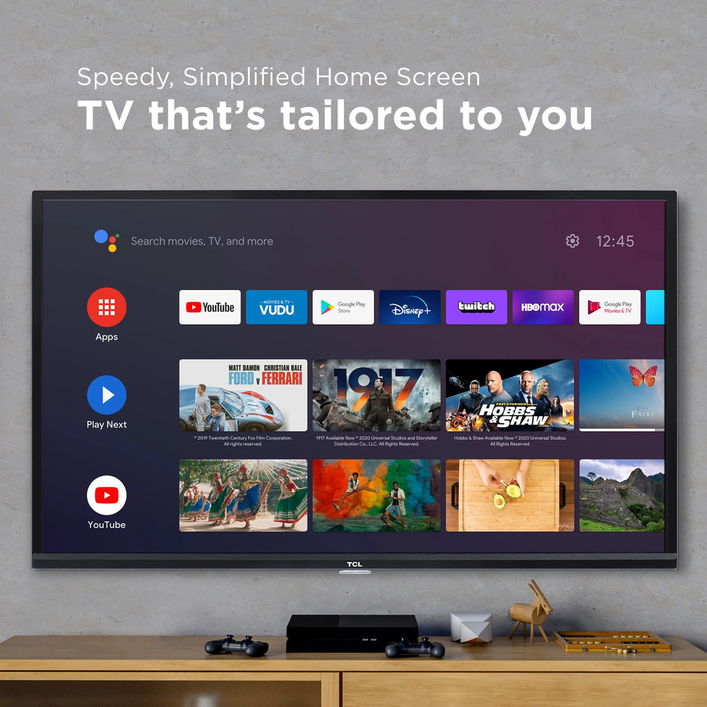 Restored TCL 40" Class FHD (1080p) LED Android Smart TV 3-Series 40S334 (Refurbished)