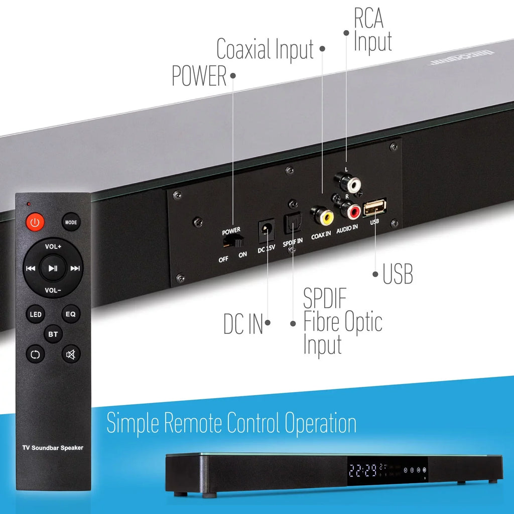 UN85TU8000 85" TU8000 4K Ultra HD Smart LED TV (2020 Model) with Deco Gear Home Theater Soundbar, Wall Mount Accessory Kit and HDMI Cable Bundle (UN85TU8000FXZA 85TU8000 85 Inch TV)