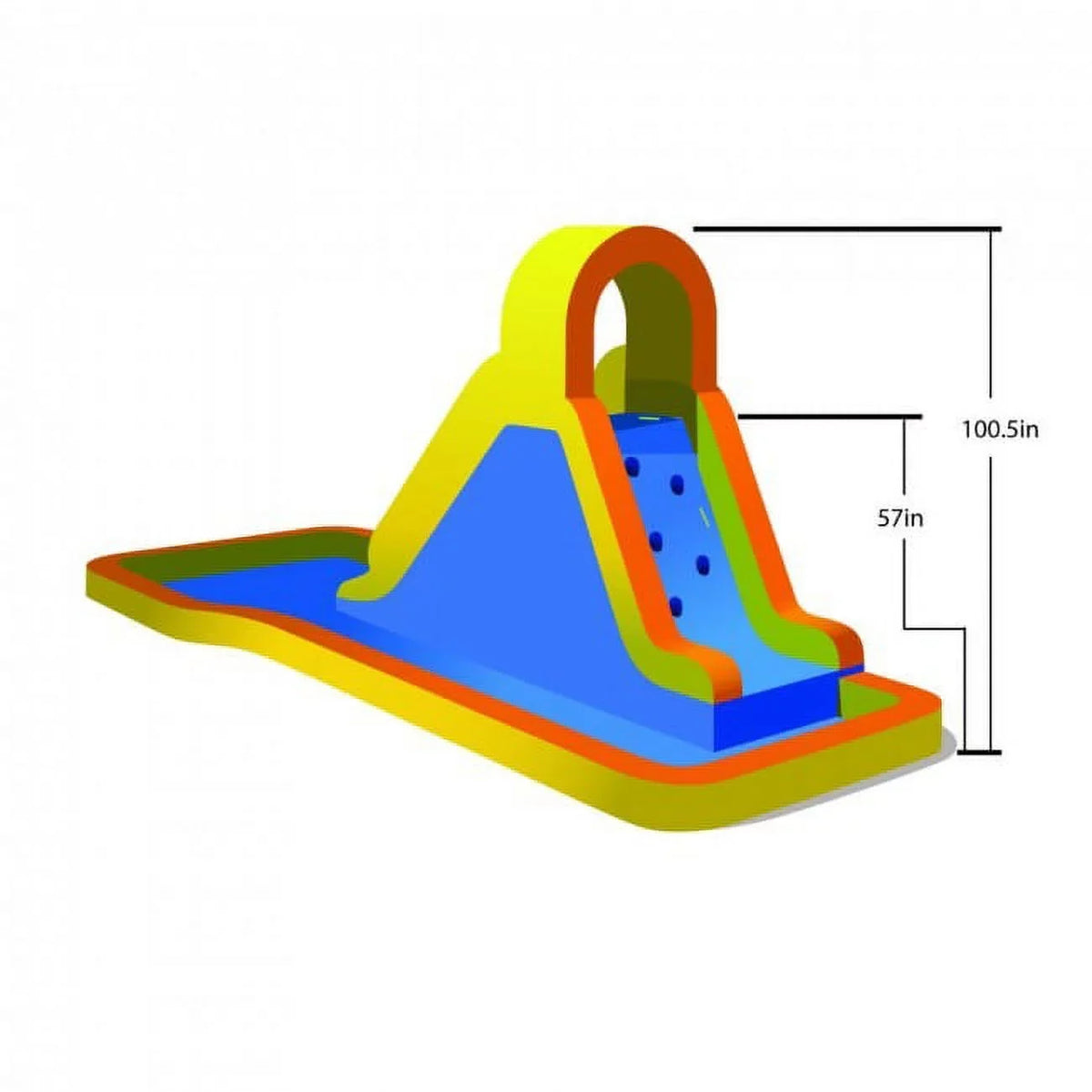 Blast Zone Spray N Splash 2 Inflatable moisture Slide W Splash Area