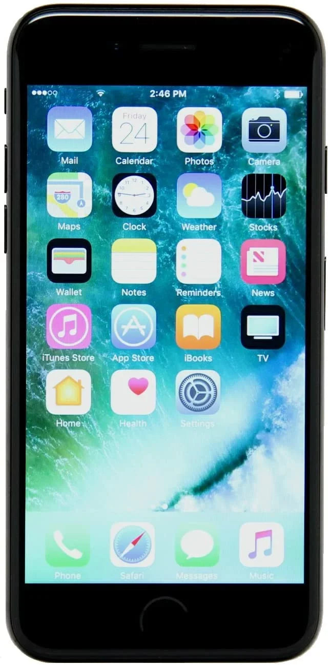 Restored  IPHONE 7 32GB UNLOCKED MQTT2LL/A - JET BLACK (Refurbished)