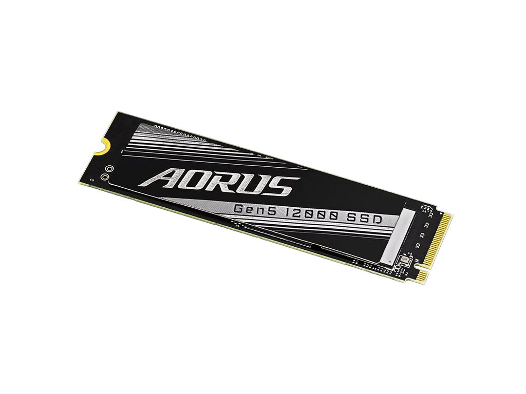 GIGABYTE AORUS Gen5 SSD 12000 SSD 2TB PCIe 5.0 NVMe M.2 Internal Solid State Hard Drive with Read Speed Up to 12400MB/s, Write Speed Up to 11800MB/s, AG512K2TB