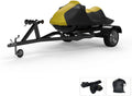 Weatherproof Jet Ski Covers for Kawasaki Ultra 300LX 2011-2013 - Yellow/Black Color - All elements - Trailerable - Protects from Rain, Sun, UV Rays, and More! Includes Trailer Straps and Storage Bag