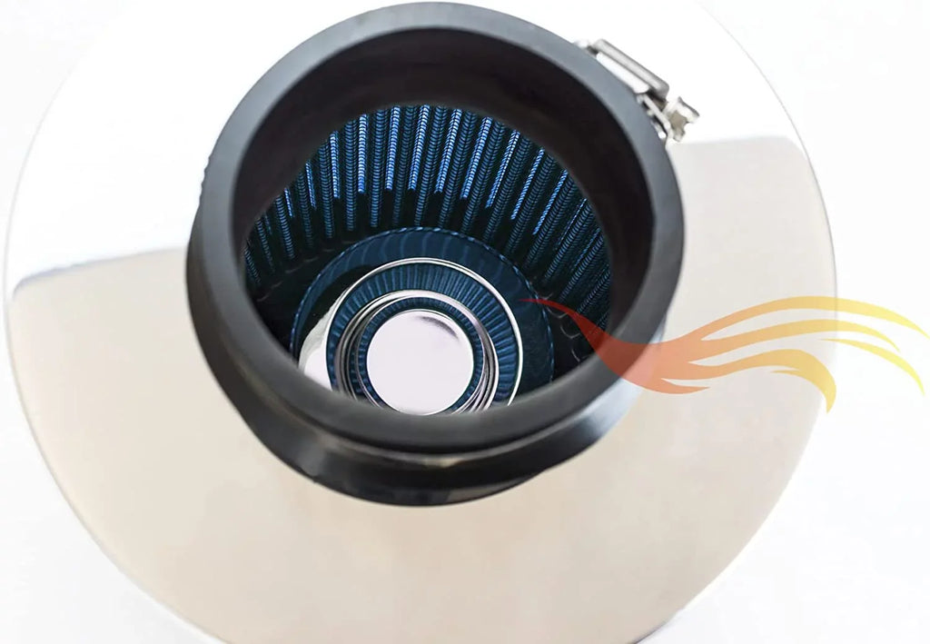 Rtunes Racing Short Ram Air Intake Kit + Filter Combo BLUE appropriate For 98-05  E46 3-Series â€¦