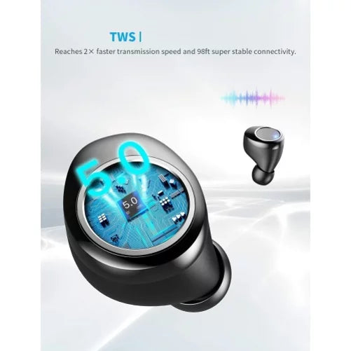 Wireless Earphones TWS Headphones True Stereo Earbuds w Mic Charging Case P5Y for  Galaxy A30s A21 A20 A13 5G A12 5G A11 A10s A10e A03s A02s A01 - Sonim XP8 XP3 -  Xperia 1