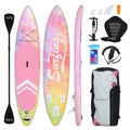 FULLWATT 11FT Stand Up Paddle Board Inflatable SUP Surfboard Complete Kit with Kayak Seat