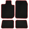 GGBAILEY  X3 Black with Red Edging Carpet Car Mats / Floor Mats, Custom Fit for 2011, 2012, 2013, 2014, 2015, 2016, 2017 - Driver, Passenger & Rear Mats
