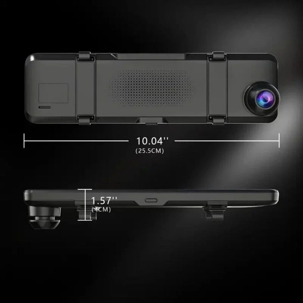 VVCAR  Dual Dash Cam 4K UHD  11" IPS Rearview Mirror Car DVR Camera Front Rear Video Recorder
