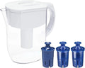 Longlast Everyday 10 Cup Pitcher & Longlast Elite Filters Set of 3