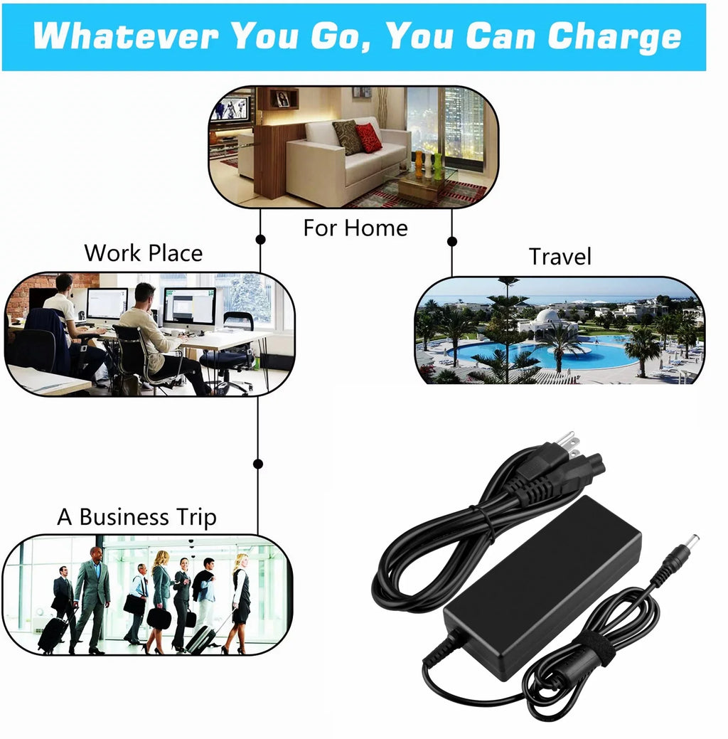 KONKIN BOO suitable AC / DC Adapter Replacement for  Vostro V5460-1308/ I3-3120 V5460-1316/ I3-3120 V5460-1516/I5 3230 V5460-1618/I5-3337 V5460-2626/I5-3337 V5460 p41g Notebook PC Power