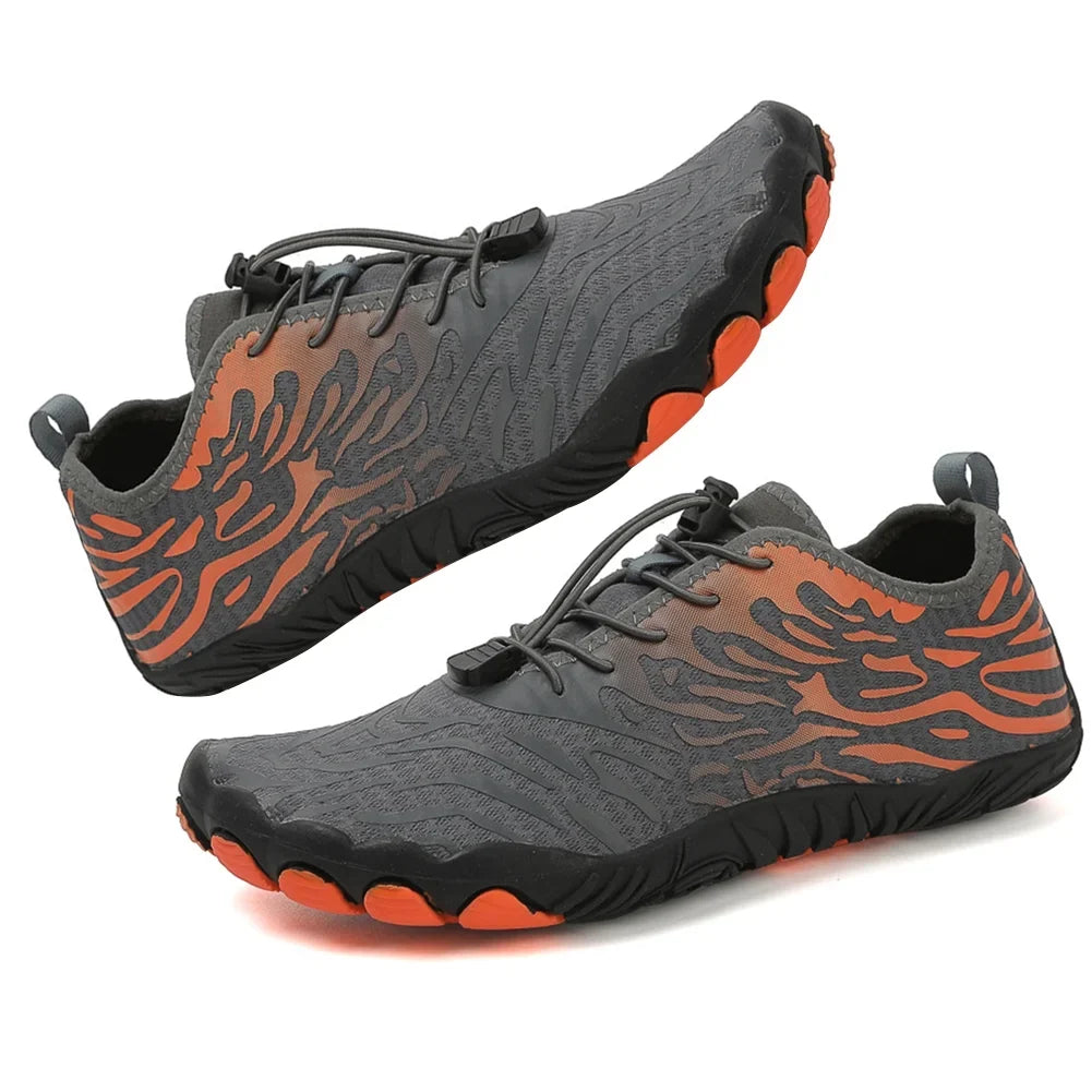 SunyaMood Wading Shoes Barefoot Diving Shoes Anti Slip for aqua Activities (Grey 40)