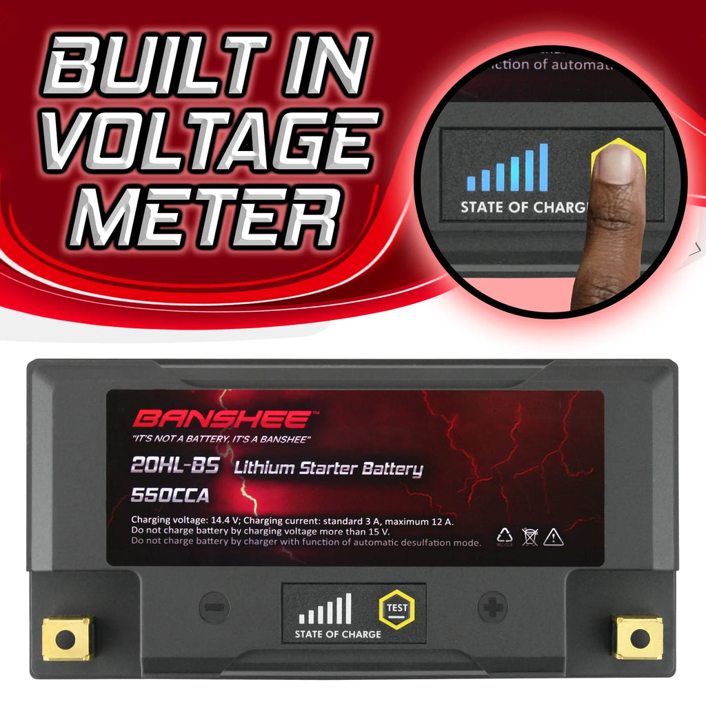 Banshee 20L-BS LiFePO4 Motorsports Battery appropriate with Sea-Doo GTI Limited 155 2016 to 2018
